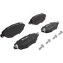 Brembo KT04235 Brembo low-met brake pad and UV coated vented  brake disc kit