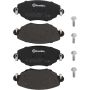 Brembo KT04235 Brembo low-met brake pad and UV coated vented  brake disc kit