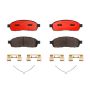 Brembo KT00542 Brembo ceramic brake pad and UV coated vented  brake disc kit
