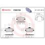 Brembo KT00948 Brembo ceramic brake pad and UV coated vented  brake disc kit