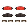 Brembo KT00960 Brembo ceramic brake pad and UV coated vented  brake disc kit
