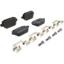Brembo KT04214 Brembo low-met brake pad and UV coated vented  brake disc kit