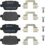 Brembo KT04214 Brembo low-met brake pad and UV coated vented  brake disc kit
