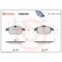 Brembo KT00797 Brembo ceramic brake pad and UV coated vented  brake disc kit