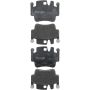 Brembo KT04280 Brembo low-met brake pad and UV coated PVT drilled brake disc kit