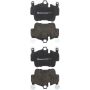Brembo KT04282 Brembo low-met brake pad and UV coated PVT drilled brake disc kit