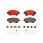 Brembo KT00456 Brembo ceramic brake pad and UV coated vented  brake disc kit