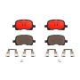Brembo KT00548 Brembo ceramic brake pad and UV coated vented  brake disc kit