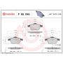 Brembo KT04368 Brembo low-met brake pad and UV coated vented  brake disc kit