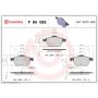 Brembo KT04201 Brembo low-met brake pad and UV coated vented  brake disc kit