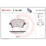 Brembo KTX4089 Brembo low-met brake pad and Xtra vented drilled brake disc kit