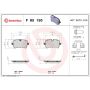 Brembo KT04485 Brembo low-met brake pad and UV coated PVT  brake disc kit