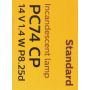 Philips PC74CP Philips Standard Miniature PC74 Pack of 10