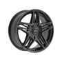 Motiv GLOSS BLACK BOLT ON COVER CAP WITH BLACK EMBLEM AND BRUSHED 