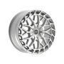 Motiv GLOSS SILVER BOLT ON COVER CAP WITH BLACK EMBLEM AND BRUSHED 