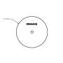 Ridetech 90000070 Air spring patten plate, centered, 1/8
