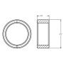Ridetech 90000126 Threaded ball joint ring.