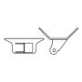 Ridetech 90000164 Tri link right frame bracket assembly, uncoated.