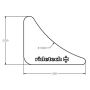 Ridetech 90000202 Gusset, 2.75
