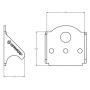 Ridetech 90000242 Upper air spring mount for 1.5