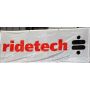 Ridetech 82009002 Banner, White w/ Red and Black Ridetech. 3ft x 8ft.