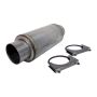 MBRP Exhaust R2009 Resonator 4in. Inlet; Outlet 12in. Body 18in. Overall; AL