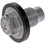 DORMAN 090-172 Oil Drain Plug Pilot Point Molded Gasket M14-1.50, Head Size 13mm