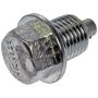 DORMAN 090-201 Magnetic Oil Drain Plug M12-1.25, Head Size 14mm