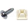 DORMAN 395-010 License Plate Fasteners- 1/4 x 3/4 In.