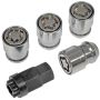 DORMAN 611-122FK Wheel Nut Kit 1/2-20 Dometop - 3/4 In. Hex, 1-5/16 In. Length With Lock