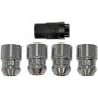 DORMAN 611-122FK Wheel Nut Kit 1/2-20 Dometop - 3/4 In. Hex, 1-5/16 In. Length With Lock