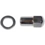 DORMAN 611-156 Wheel Nut 1/2-20 Duplex Mag , 1 In. Shank Length - 7/8 In. Hex, 1.808 In. Length