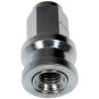DORMAN 611-206 Wheel Nut M14-2.0 Flanged Flat Face - 21mm Hex, 50mm Length