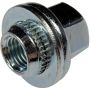 DORMAN 611-226 M12-1.50 Wheel Cover Retaining Nut - 19mm Hex, 26.44mm Length