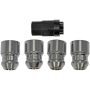 DORMAN 611-236FK Wheel Nut Kit M14-1.50 Flattop  Nut-22 mm Hex, 44.5 mm Length With Lock