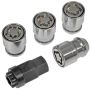 DORMAN 611-303FK Wheel Nut Kit M12-1.50 Capped-19 mm Hex, 32.1 mm Length With Lock