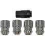 DORMAN 611-303FK Wheel Nut Kit M12-1.50 Capped-19 mm Hex, 32.1 mm Length With Lock