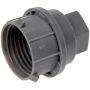 DORMAN 611-621 Gray Wheel Nut Cover M24-2.0, Hex 19mm