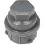 DORMAN 611-621 Gray Wheel Nut Cover M24-2.0, Hex 19mm