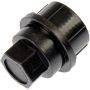 DORMAN 611-633 Black Wheel Nut Cover M24-2.0, Hex 3/4 In.