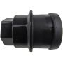 DORMAN 611-638 Lt. Black Metallic Wheel Nut Cover M27-2.0 Mod, Hex 22mm