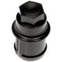 DORMAN 611-948 M27-2.0 Black Wheel Nut Cover - Threaded Type