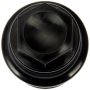 DORMAN 611-948 M27-2.0 Black Wheel Nut Cover - Threaded Type