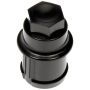 DORMAN 611-948 M27-2.0 Black Wheel Nut Cover - Threaded Type