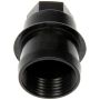 DORMAN 611-949 M27-2.0 Black Wheel Nut Cover - Threaded Type