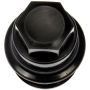 DORMAN 611-949 M27-2.0 Black Wheel Nut Cover - Threaded Type