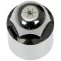 DORMAN 611-951 M27-2.0 Black Wheel Nut Cover - Threaded Type