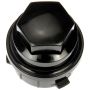 DORMAN 611-953 M27-2.0 Black Wheel Nut Cover - Threaded Type
