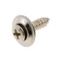 DORMAN 700-104 Trim Screw-Chrome Sems Head-No. 10 x 3/4 In.