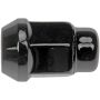 DORMAN 711-205A Black Bulge Seat Acorn Wheel Nut - 1/2-20